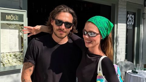 Nicola Peltz steals mother-in-law Victoria’s style in headscarf and jeans and she shares snaps of her and Brooklyn after narrowly missing the Beckham family