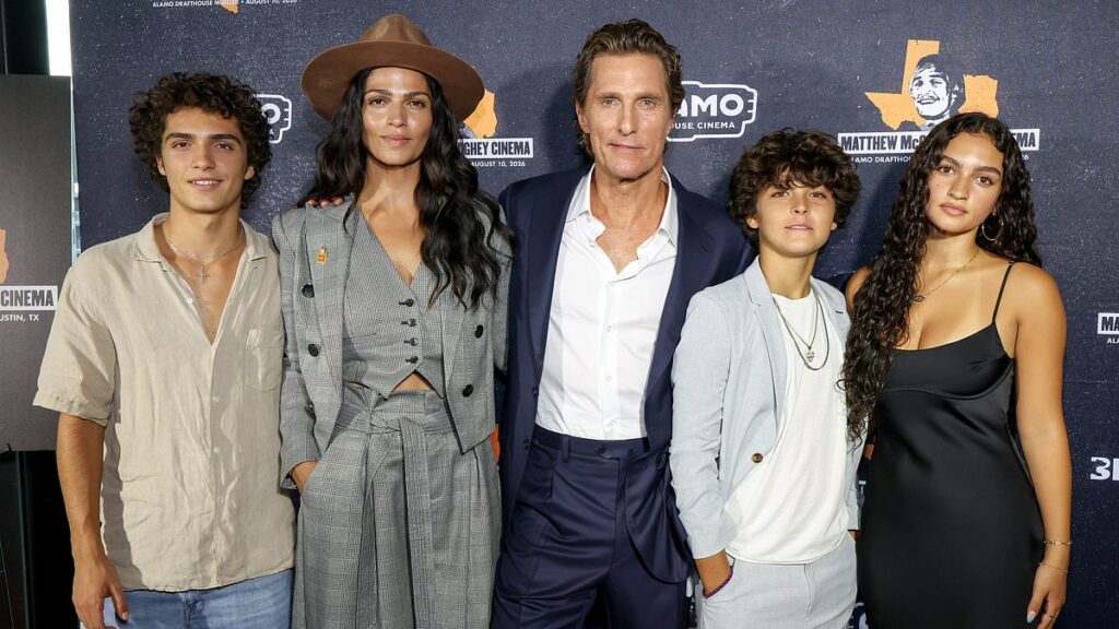 Matthew McConaughey makes rare appearance with his family as he receives special honor in home state of Texas