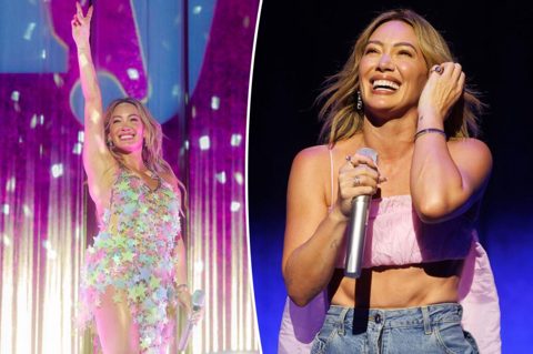 Hilary Duff uses Tinge Tint body makeup on her ‘Lucky Me’ tour