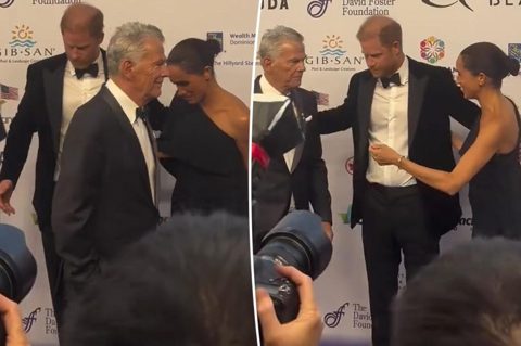 Meghan Markle suffers awkward exchange with David Foster in viral video