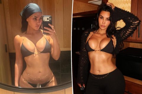 Kim Kardashian wears $1,300 Gucci bikini on Hawaii trip with Lewis Hamilton