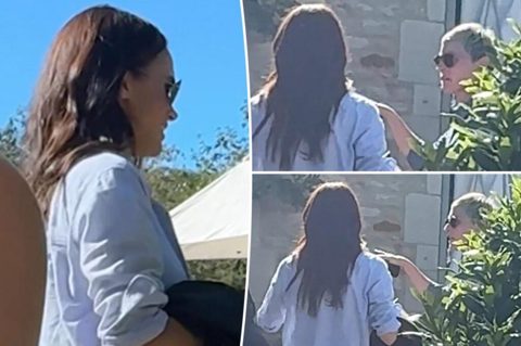 Meghan Markle spotted in UK for first time since move mingles with fellow A-list transplant