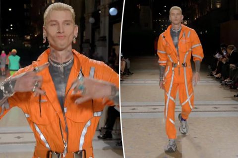 Dakota Johnson sits front row as MGK walks the runway at Vogue World 2026: Milano