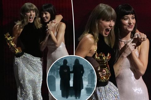 Taylor Swift debuts ‘Patient Zero’ music video with Dakota Johnson, Colin Farrell at MTV VMAs