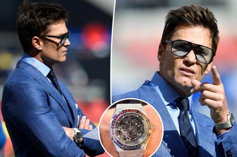 Tom Brady flashes rare rainbow watch worth half a million dollars at Chargers vs. Bills game