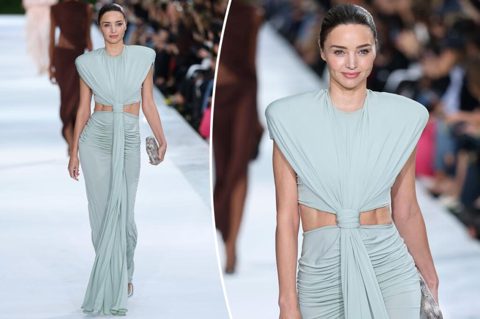 Miranda Kerr makes surprise return to the Stella McCartney runway after nearly a decade