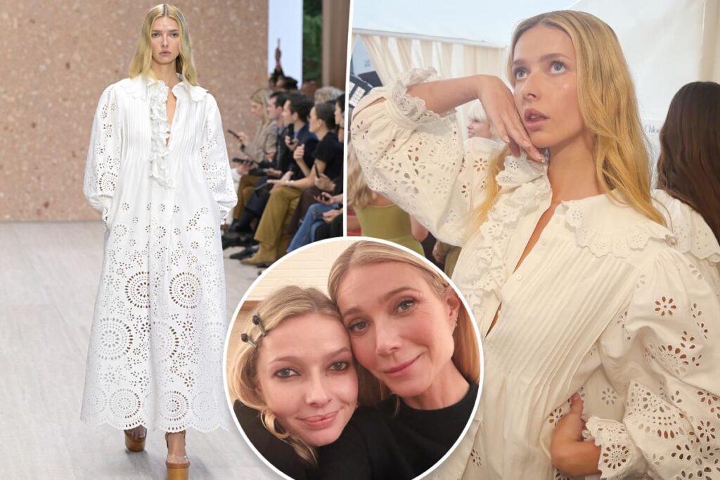 Gwyneth Paltrow’s daughter Apple Martin, 22, makes runway debut at Paris Fashion Week