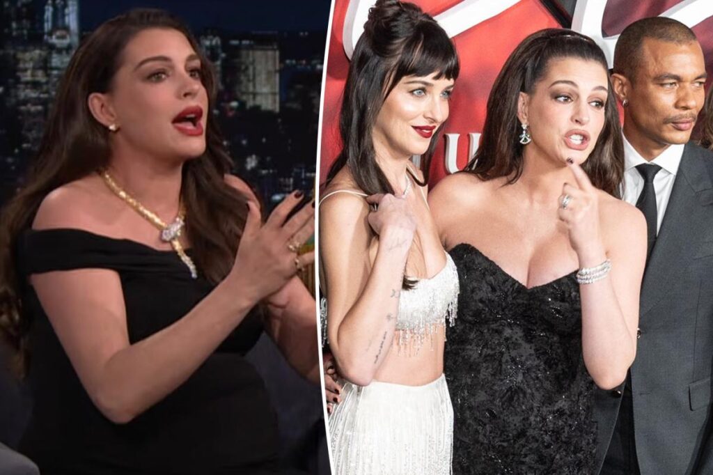 Anne Hathaway apologizes for ordering red carpet photographers around in ‘mom mode’
