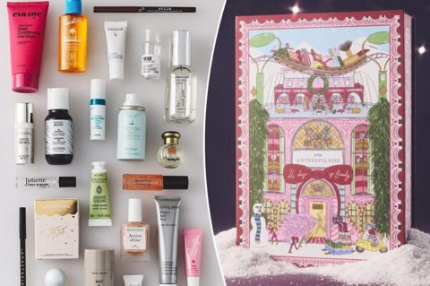 Anthropologie’s 2026 beauty Advent calendar has over $300 worth of products for just $98