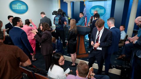 MS NOW Reporters Denied Access to White House as Trump Follows Through on Threat to Ban Outlets