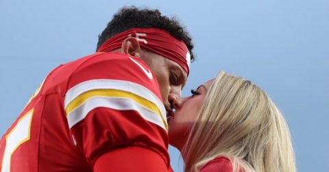 Patrick Mahomes and Wife Brittany Pack on the PDA Ahead of Chiefs ‘SNF’ Game Against Colts