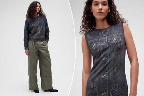 Gap sweatpant jeans are here, along with dresses and tops to match
