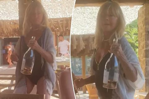 Hollywood legend, 80, stuns in swimsuit on European getaway with family