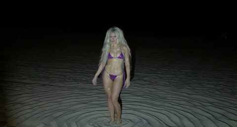Zara Larsson Serves Up Intergalactic Glam in Shimmery Purple Swimsuit for Alien-Inspired Photo Shoot
