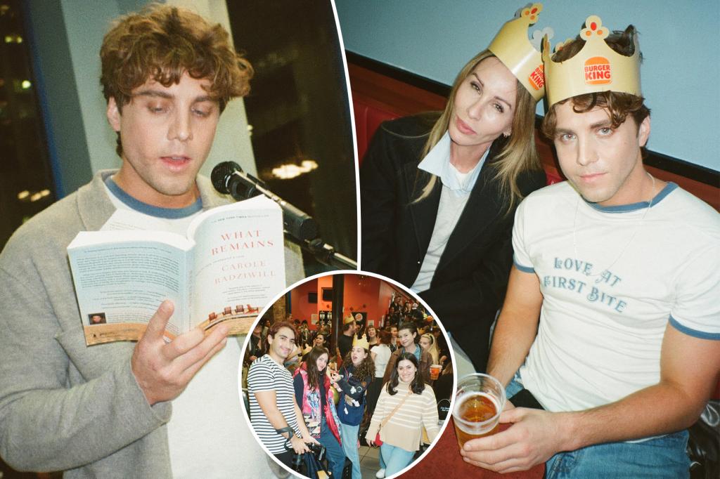 Lukas Gage, Carole Radziwill read poetry at Burger King