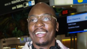 Comedian Eddie Kadi is the seventh contestant to arrive in Australia ahead of I’m A Celebrity launch