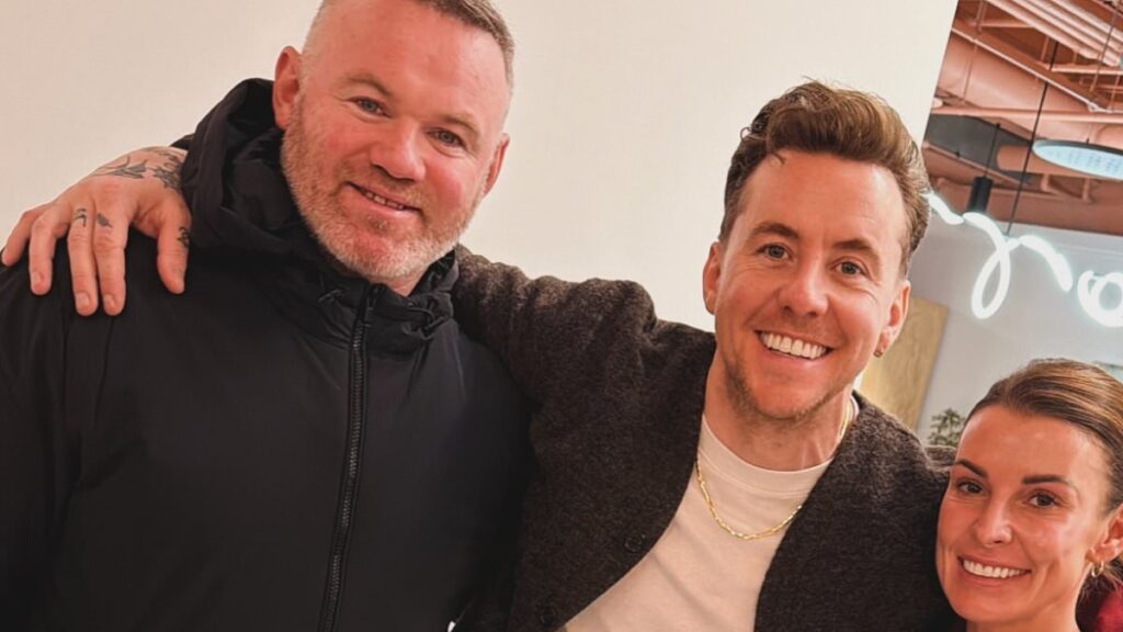 Coleen Rooney and her husband Wayne have a jungle reunion with her I’m A Celebrity co-star Danny Jones