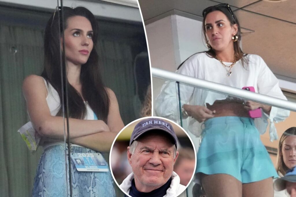 Bill Belichick’s daughter-in-law Jennifer awkwardly avoids Jordon Hudson during UNC game