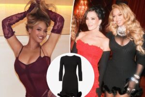 Beyoncé wears backwards Fendi dress to Kris Jenner 70th birthday