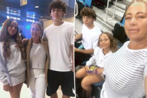 Kendra Wilkinson’s son, 15, towers over Playboy alum at 6 feet 2 in rare family photo
