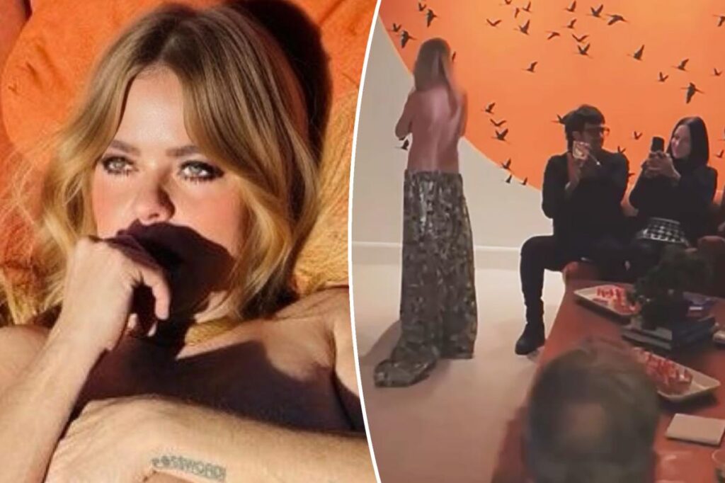 Taryn Manning ditches shirt again as concern escalates following bizarre videos