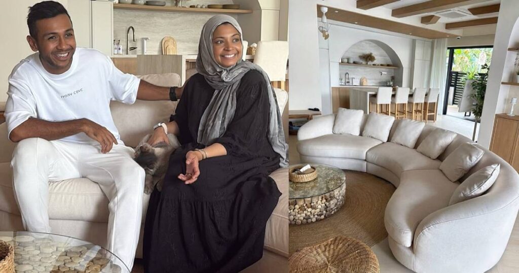 Taufik Batisah and wife reveal renovated Bali-themed terrace house dream home