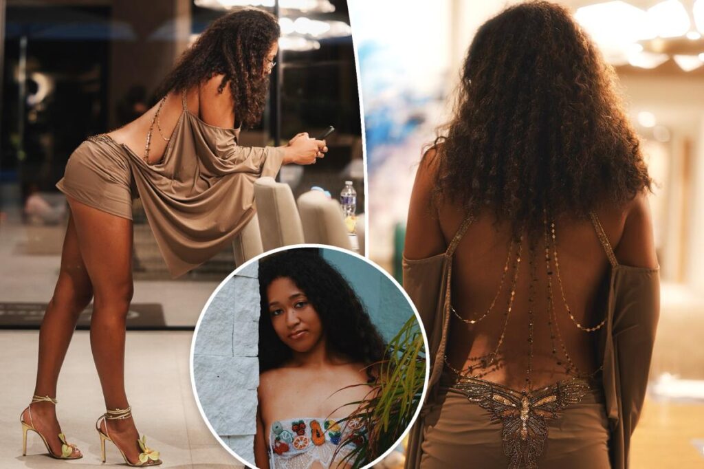 Naomi Osaka wows in backless butterfly dress on Caribbean vacation