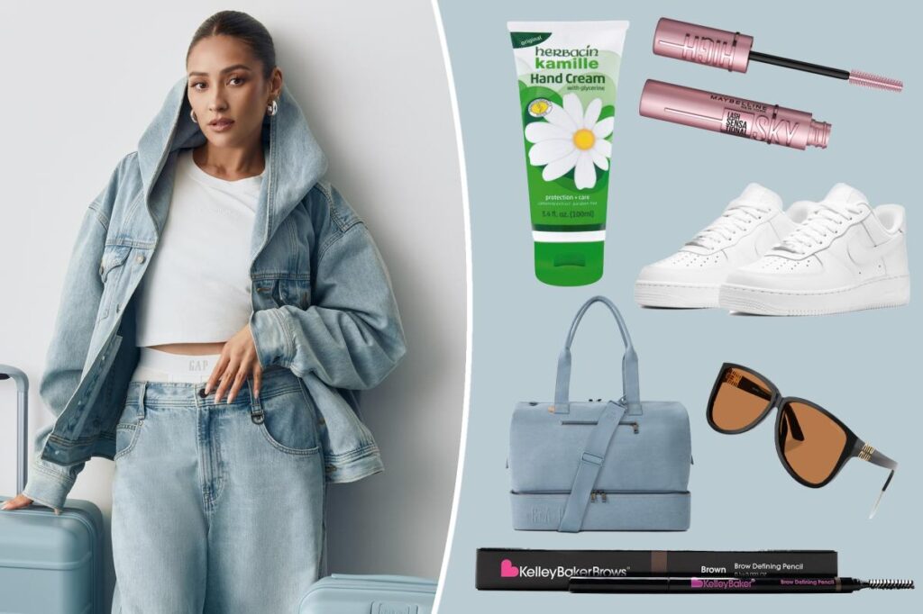 Béis’ Shay Mitchell shares the fashion and beauty items she swears by for travel