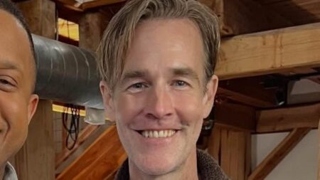 James Van Der Beek looks healthy in new photos amid cancer battle… months after sparking concern with ‘frail’ appearance