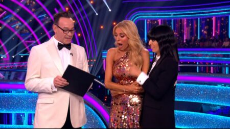 Queen Camilla pays tribute to ‘utterly fabulous’ Tess Daly and Claudia Winkleman as they say a tearful goodbye in their last Strictly final