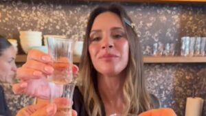 ‘It’s a tough job being me’: Victoria Beckham breaks her silence after Brooklyn blocked the whole family as she downs a shot with her colleagues amid deepening rift with her son