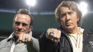 Christian Bale unrecognizable as he undergoes shock transformation to play NFL owner opposite Nicolas Cage