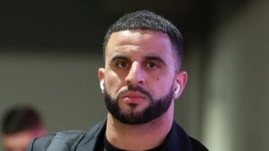 Kyle Walker and Lauryn Goodman enjoy night out in the same restaurant in chance encounter 18 months after their court battle