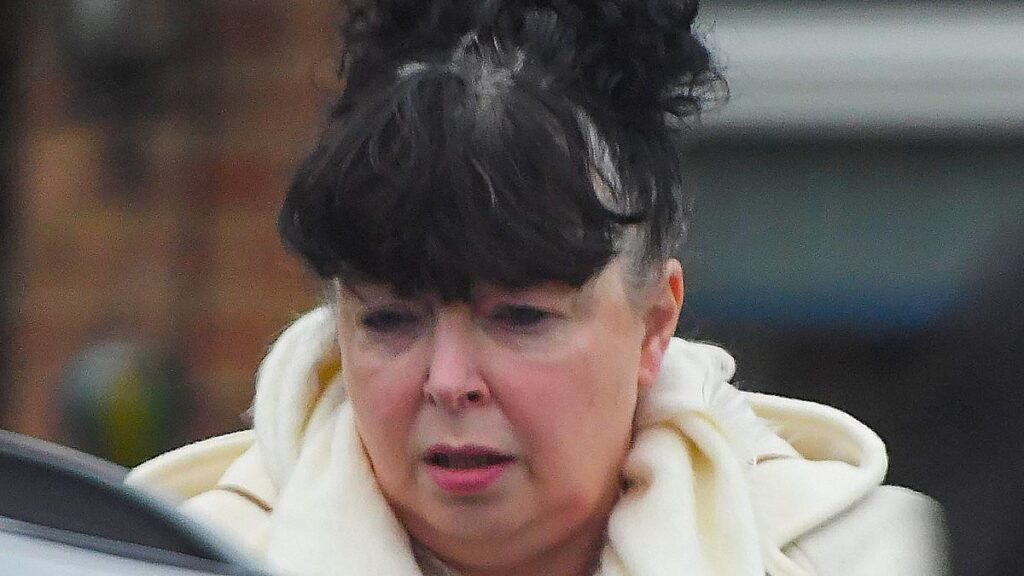 Adam Peaty’s ‘heartbroken’ mother looks downcast as she is seen for the first time since her son got married without her – as his dad is also pictured after it was revealed he WAS invited