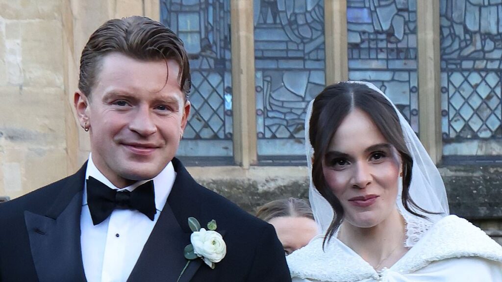 Adam Peaty cried when ‘love of his life’ Holly Ramsay walked down the aisle as groom’s showbiz pal says it was ‘a privilege’ to be at ‘this amazing man’s wedding’ after his family were uninvited