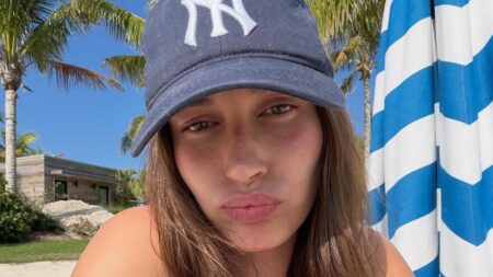 Justin Bieber shows off bikini-clad wife Hailey along with rare new photos of son Jack