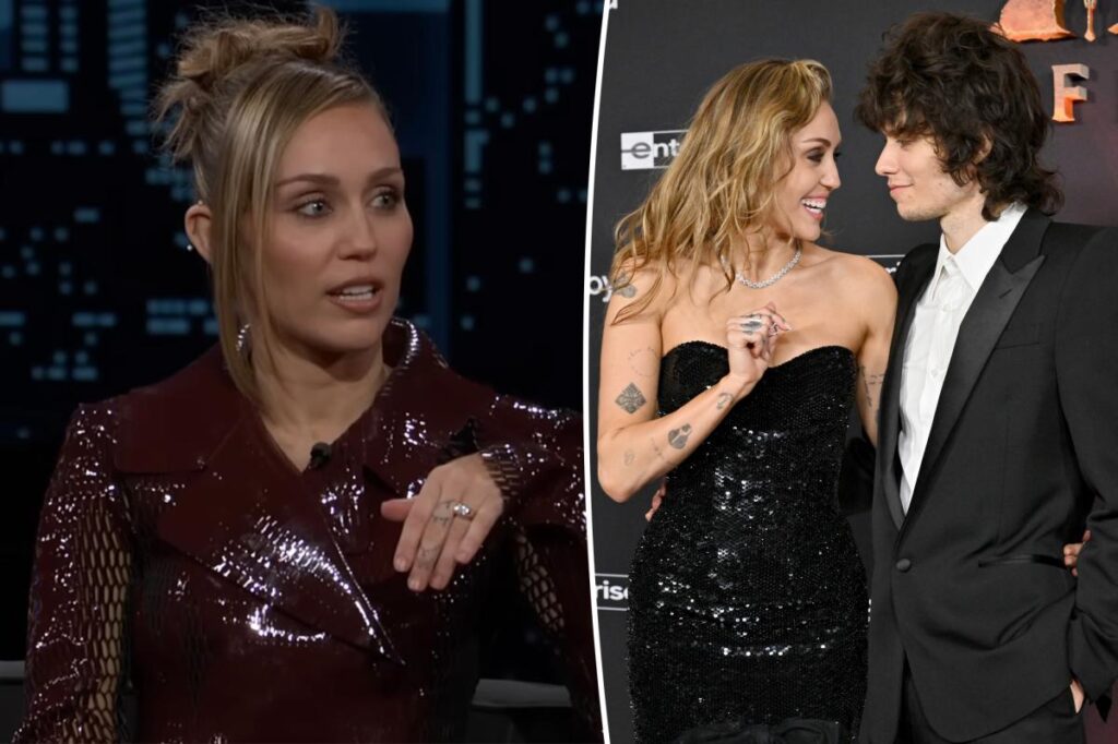 Miley Cyrus cracks joke about ‘Black Friday deal’ engagement ring from fiancé Maxx Morando