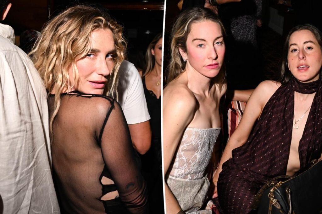 Kesha and the Haim sisters spotted partying together