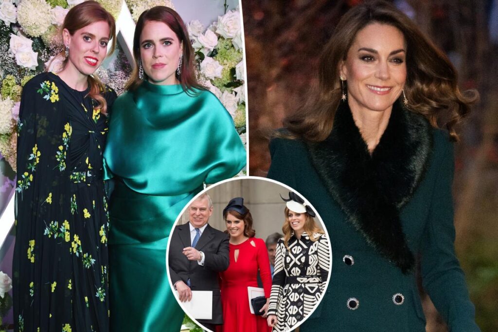 Princesses Beatrice and Eugenie decline invitation to Kate Middleton’s Christmas carol service