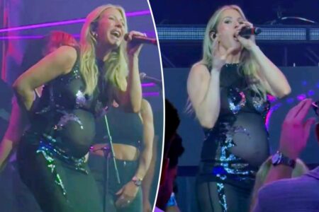 Pregnant Ellie Goulding performs at Nylon’s starry Art Basel bash in Miami