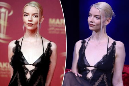 Anya Taylor-Joy bares leather bralette at Marrakech Film Festival