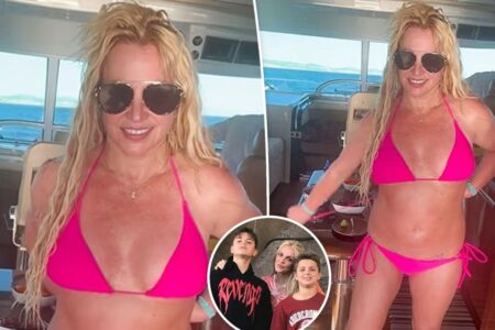 Bikini-clad Britney Spears reveals she injured herself on boat getaway