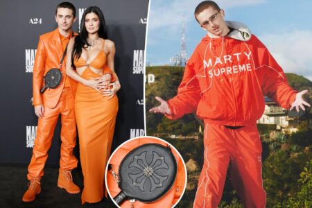Kylie Jenner and Timothée Chalamet’s orange ‘Marty Supreme’ premiere outfits: What they mean