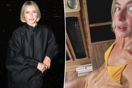 Julianne Hough turns up the heat with steamy, skin-baring sauna display