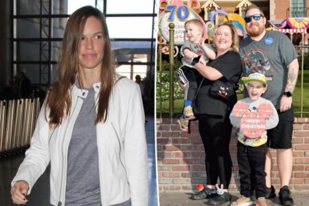 Hilary Swank apologizes for lashing out at mom taking terminally ill sons on Make-A-Wish trip