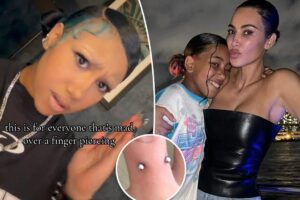 Kim Kardashian’s daughter North, 12, fires back at critics over controversial piercing