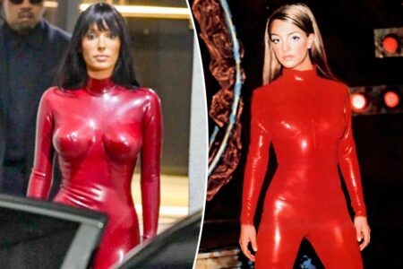 Bianca Censori channels Britney Spears’ ‘Oops!… I Did It Again’ catsuit in her most covered-up look yet