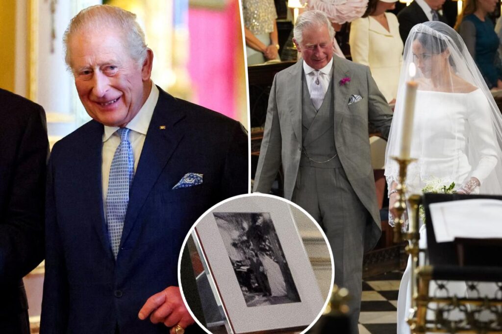 Meghan Markle wedding photo still on display at King Charles’ London home