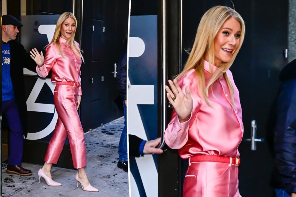 Gwyneth Paltrow wears bold all-pink outfit with 1999 Oscars nod