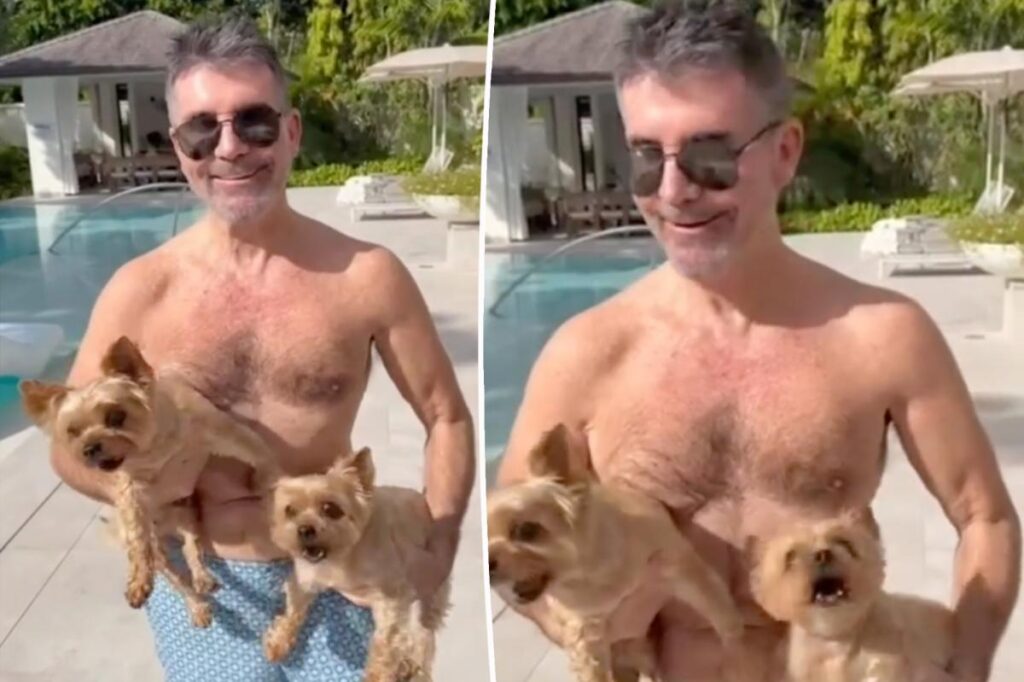 Shirtless Simon Cowell, 66, shows off his toned body after breaking down intense diet